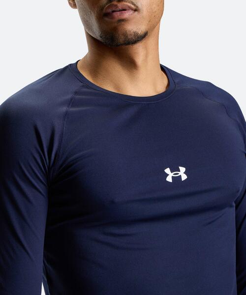 UNDER ARMOUR(アンダーアーマー)の「UAヒートギア コンフォート フィッティド ロングスリーブ クルーネック シャツ(ベースボール/メンズ)(Tシャツ/カットソー・メンズ・ネイビー・L/S/M/XL/2XL/3XL)」の2枚目の写真