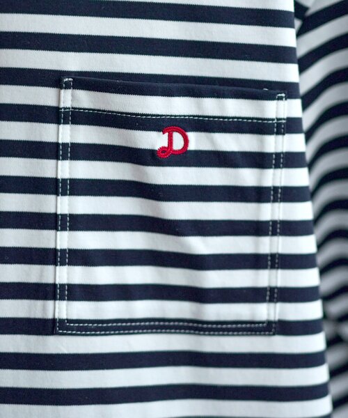 DRESSTERIOR（ドレステリア）の「◆【接触冷感/抗菌防臭/消臭】ICE CLEAR COTTON オーバーフィットボーダーポロシャツ（ポロシャツ・メンズ・ネイビー系2・90/92/91/94）」の11枚目の写真