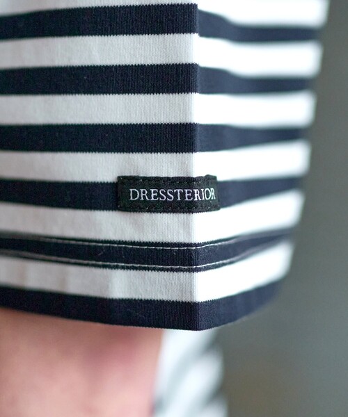 DRESSTERIOR（ドレステリア）の「◆【接触冷感/抗菌防臭/消臭】ICE CLEAR COTTON オーバーフィットボーダーポロシャツ（ポロシャツ・メンズ・ネイビー系2・90/92/91/94）」の12枚目の写真