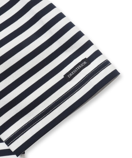 DRESSTERIOR（ドレステリア）の「◆【接触冷感/抗菌防臭/消臭】ICE CLEAR COTTON オーバーフィットボーダーポロシャツ（ポロシャツ・メンズ・ネイビー系2・90/92/91/94）」の19枚目の写真