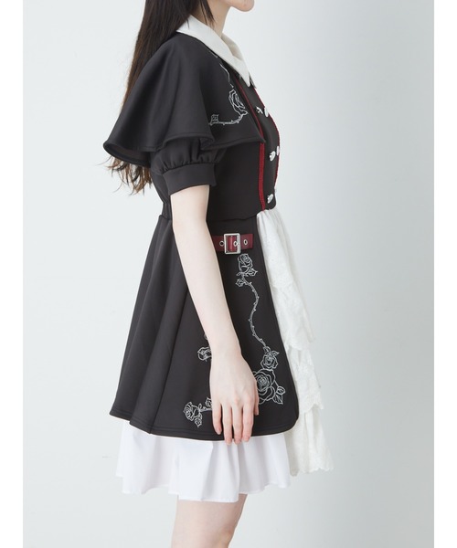 ジェイミーエーエヌケー ゴシックバラ刺繍ワンピース Jamie エーエヌケー（ジェイミーエーエヌケー）の「ゴシックバラ