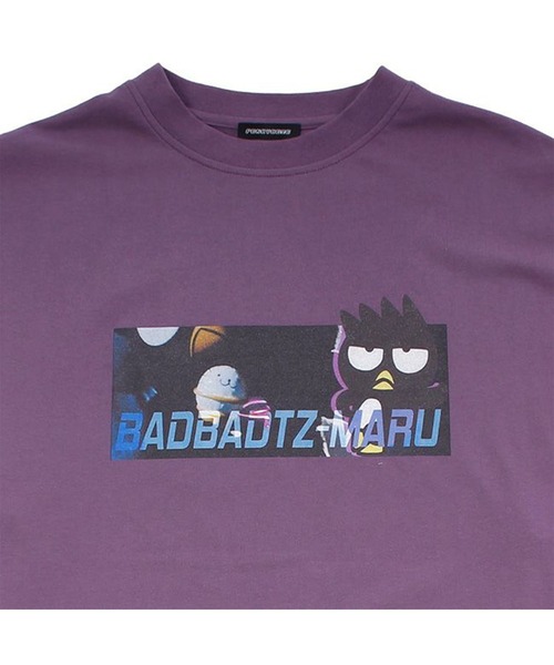 PONEYCOMB TOKYO（パニカムトーキョー）の「【サンリオキャラクターズ/はぴだんぶい】バッドばつ丸/ロングスリーブＴシャツ（Tシャツ/カットソー・レディース・パープル・FREE）」の2枚目の写真
