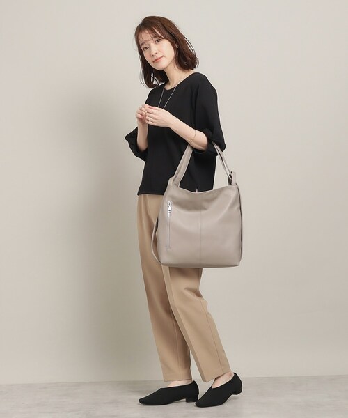 ITS'DEMO（イッツデモ）の「◆【マシンウォッシャブル】リップルプルオーバー（Tシャツ/カットソー・レディース・パープル/グリーン系/ブラック/オフホワイト・00）」の11枚目の写真