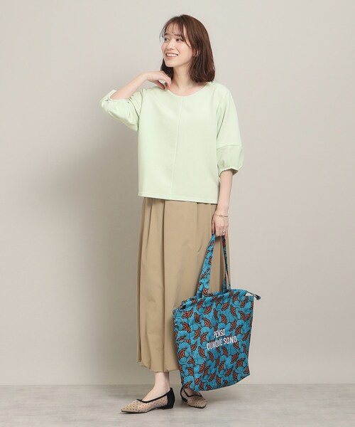 ITS'DEMO（イッツデモ）の「◆【マシンウォッシャブル】リップルプルオーバー（Tシャツ/カットソー・レディース・パープル/グリーン系/ブラック/オフホワイト・00）」の19枚目の写真