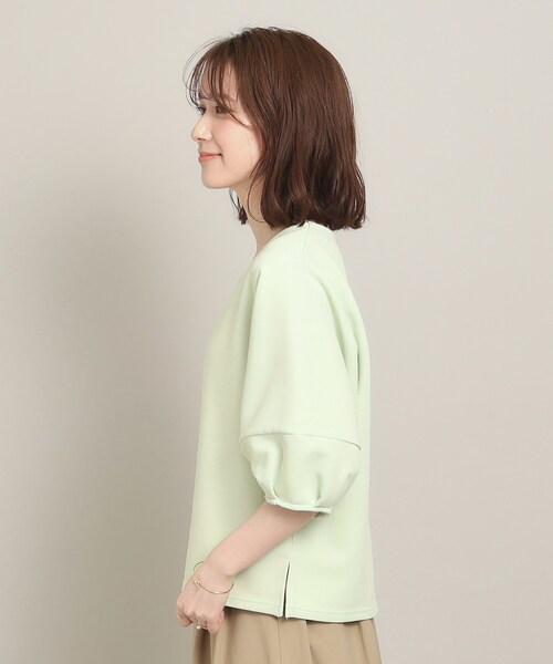 ITS'DEMO（イッツデモ）の「◆【マシンウォッシャブル】リップルプルオーバー（Tシャツ/カットソー・レディース・パープル/グリーン系/ブラック/オフホワイト・00）」の22枚目の写真