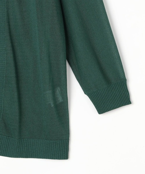 NICOLE white（ニコルホワイト）の「接触冷感 シアーニット ロングカーディガン（カーディガン/ボレロ・レディース・ブラック/オフホワイト/グレー/グリーン/オレンジ・FREE）」の17枚目の写真