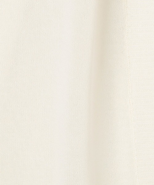 NICOLE white（ニコルホワイト）の「接触冷感 シアーニット ロングカーディガン（カーディガン/ボレロ・レディース・ブラック/オフホワイト/グレー/グリーン/オレンジ・FREE）」の20枚目の写真