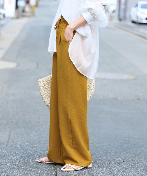 reca（レカ）の「リラックスイージーパンツ（その他パンツ・レディース・ミント/ネイビー/マスタード/ブラック・FREE）」の12枚目の写真