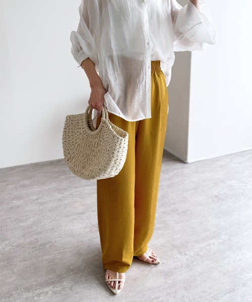 reca（レカ）の「リラックスイージーパンツ（その他パンツ・レディース・ミント/ネイビー/マスタード/ブラック・FREE）」の13枚目の写真