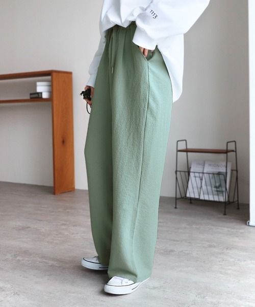 reca（レカ）の「リラックスイージーパンツ（その他パンツ・レディース・ミント/ネイビー/マスタード/ブラック・FREE）」の8枚目の写真