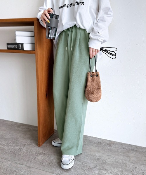 reca（レカ）の「リラックスイージーパンツ（その他パンツ・レディース・ミント/ネイビー/マスタード/ブラック・FREE）」の10枚目の写真