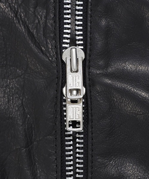 JAMES GROSE / ジェームスグロース：【ONLY ARK】別注 NEW MANILA JACKET HORSE HIDE：ONLYARK-0-1052[MUS]（ライダースジャケット）｜JAMES GROSE（ジェームスグロース）