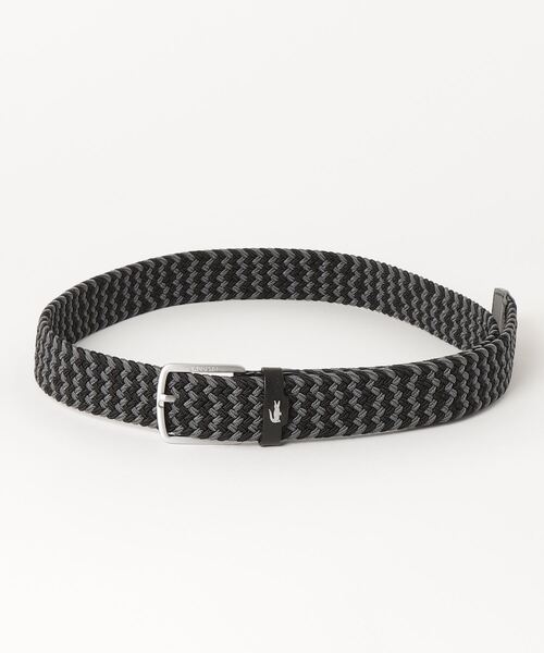 LACOSTE(ラコステ)の「マルチカラーストレッチメッシュベルト(ブラック)(ベルト・メンズ・ブラック/ネイビー・FREE)」の5枚目の写真