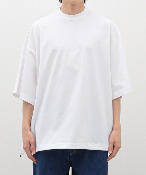 is-ness(イズネス)の「【is-ness / イズネス】BALLOON SHORT SLEEVE T-SHIRT(Tシャツ/カットソー・メンズ・ホワイト/ブラック/チャコールグレー・MEDIUM)」の2枚目の写真