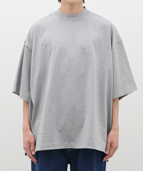 is-ness(イズネス)の「【is-ness / イズネス】BALLOON SHORT SLEEVE T-SHIRT(Tシャツ/カットソー・メンズ・ホワイト/ブラック/チャコールグレー・MEDIUM)」の1枚目の写真