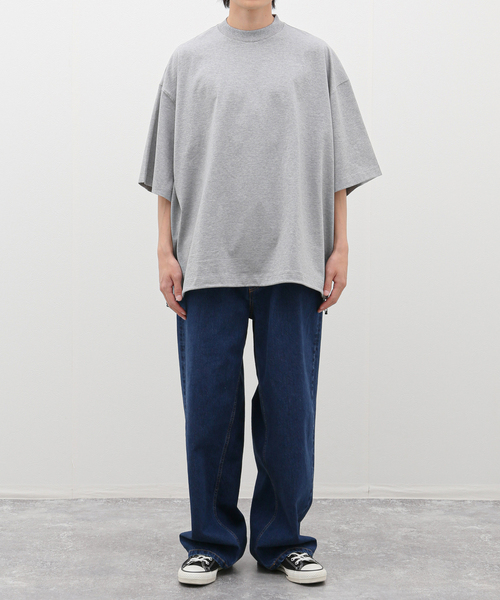 is-ness(イズネス)の「【is-ness / イズネス】BALLOON SHORT SLEEVE T-SHIRT(Tシャツ/カットソー・メンズ・ホワイト/ブラック/チャコールグレー・MEDIUM)」の4枚目の写真