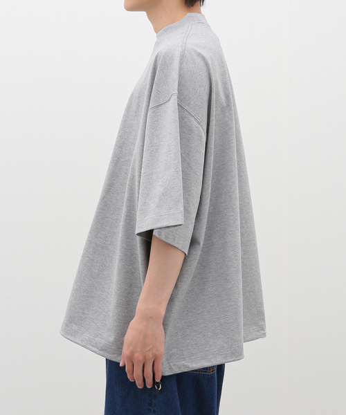is-ness(イズネス)の「【is-ness / イズネス】BALLOON SHORT SLEEVE T-SHIRT(Tシャツ/カットソー・メンズ・ホワイト/ブラック/チャコールグレー・MEDIUM)」の6枚目の写真