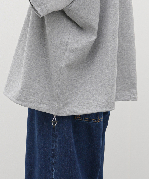 is-ness(イズネス)の「【is-ness / イズネス】BALLOON SHORT SLEEVE T-SHIRT(Tシャツ/カットソー・メンズ・ホワイト/ブラック/チャコールグレー・MEDIUM)」の12枚目の写真