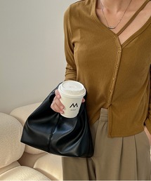 LA VORAGINE | ワンハンドル　ギャザーハンドバッグ(ハンドバッグ)