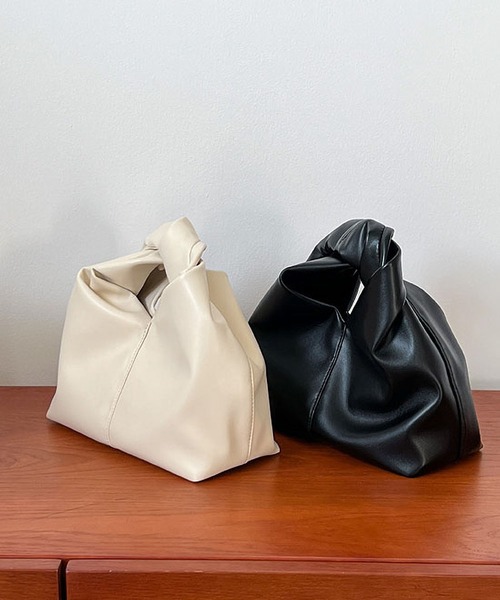 LA VORAGINE（ラ ヴォラジネ）の「ワンハンドル　ギャザーハンドバッグ（ハンドバッグ・レディース・ブラウン/グリーン/ブラック/アイボリー・FREE）」の20枚目の写真