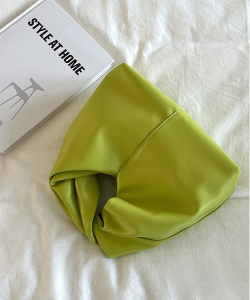 LA VORAGINE（ラ ヴォラジネ）の「ワンハンドル　ギャザーハンドバッグ（ハンドバッグ・レディース・ブラウン/グリーン/ブラック/アイボリー・FREE）」の19枚目の写真