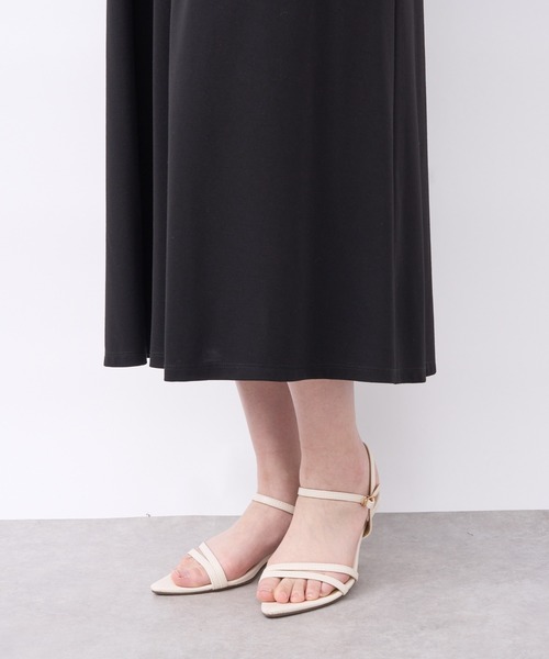 un dix cors（アンディコール）の「《オケージョン》袖ギャザーシルケットワンピース（ドレス・レディース・ブラック・FREE）」の18枚目の写真