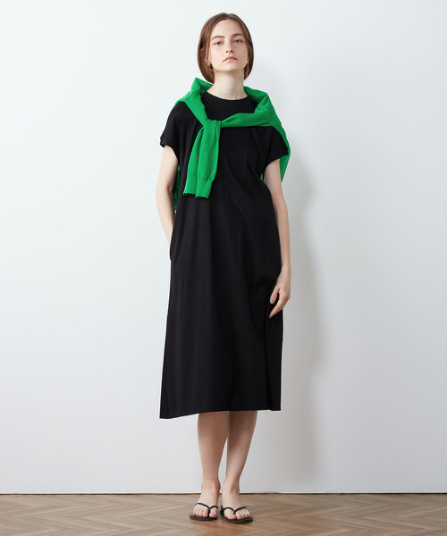 LE SOUK HOLIDAY(ルスークホリデー)の「【接触冷感】モックネックワンピース(ワンピース・レディース・ブラック/カーキ/ネイビー/チャコールグレー・M/L)」の13枚目の写真