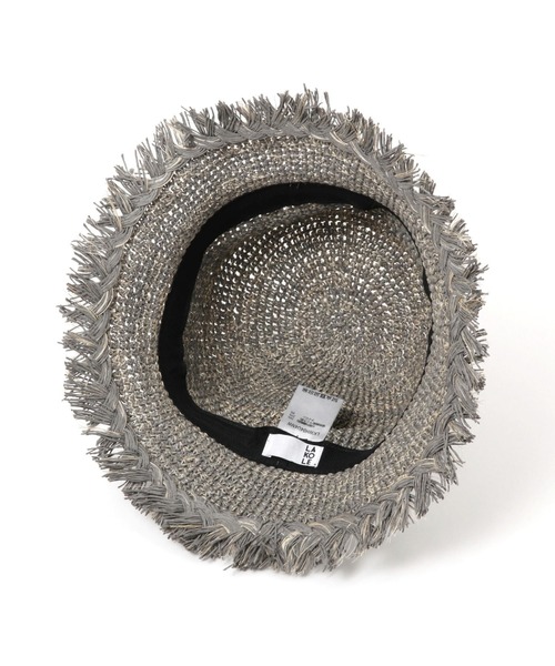 LAKOLE(ラコレ)の「ペーパーフリンジハット / 100135(ハット・レディース・ライトグリーン/オフホワイト/グレー・FREE)」の9枚目の写真