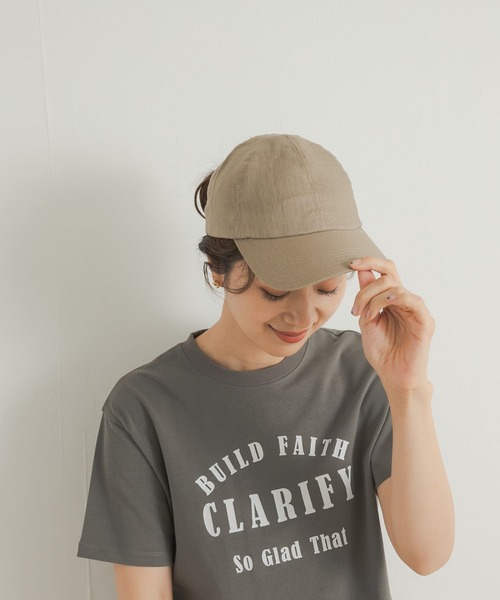 URBAN RESEARCH DOORS(アーバンリサーチドアーズ)の「リネンキャップ(キャップ・レディース・ブラック/ナチュラル/ベージュ系その他・-)」の3枚目の写真