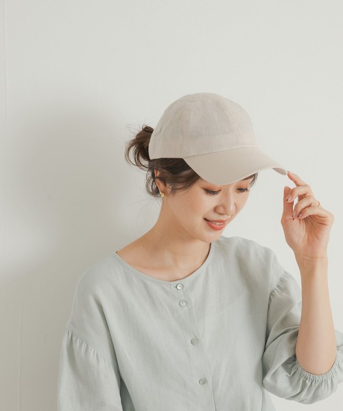 URBAN RESEARCH DOORS(アーバンリサーチドアーズ)の「リネンキャップ(キャップ・レディース・ブラック/ナチュラル/ベージュ系その他・-)」の7枚目の写真