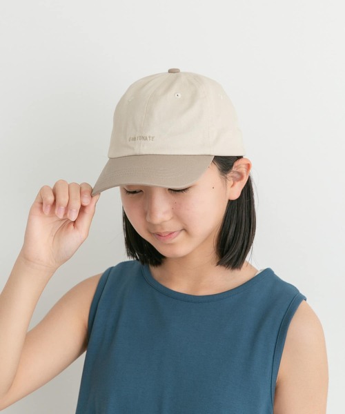 URBAN RESEARCH DOORS（アーバンリサーチドアーズ）の「『親子リンク』バイカラーキャップ(KIDS)（キャップ・キッズ・ブラック系その他/ベージュ系その他・ONE）」の5枚目の写真