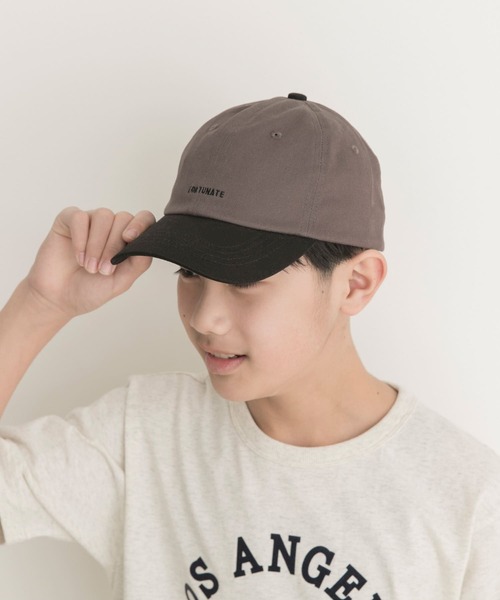 URBAN RESEARCH DOORS（アーバンリサーチドアーズ）の「『親子リンク』バイカラーキャップ(KIDS)（キャップ・キッズ・ブラック系その他/ベージュ系その他・ONE）」の9枚目の写真