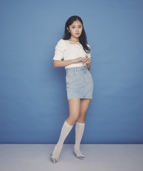 NOMAE（ノーマエ）の「フリルレイヤードトップス（Tシャツ/カットソー・レディース・ブルー系その他/ブラック/ピンク系その他/グレー・FREE）」の10枚目の写真