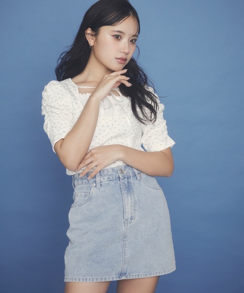 NOMAE（ノーマエ）の「フリルレイヤードトップス（Tシャツ/カットソー・レディース・ブルー系その他/ブラック/ピンク系その他/グレー・FREE）」の8枚目の写真