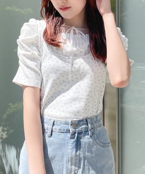 NOMAE（ノーマエ）の「フリルレイヤードトップス（Tシャツ/カットソー・レディース・ブルー系その他/ブラック/ピンク系その他/グレー・FREE）」の13枚目の写真