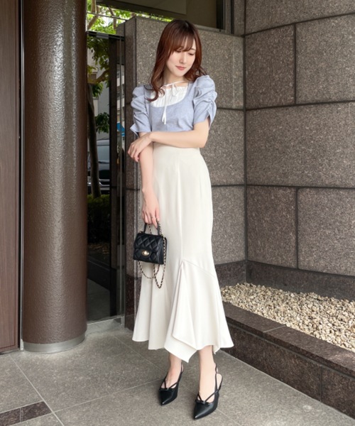 NOMAE（ノーマエ）の「フリルレイヤードトップス（Tシャツ/カットソー・レディース・ブルー系その他/ブラック/ピンク系その他/グレー・FREE）」の16枚目の写真