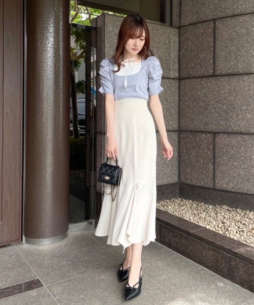 NOMAE（ノーマエ）の「フリルレイヤードトップス（Tシャツ/カットソー・レディース・ブルー系その他/ブラック/ピンク系その他/グレー・FREE）」の17枚目の写真