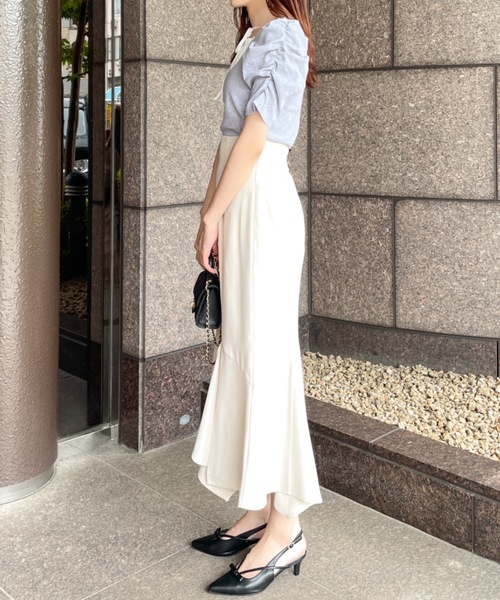 NOMAE（ノーマエ）の「フリルレイヤードトップス（Tシャツ/カットソー・レディース・ブルー系その他/ブラック/ピンク系その他/グレー・FREE）」の18枚目の写真