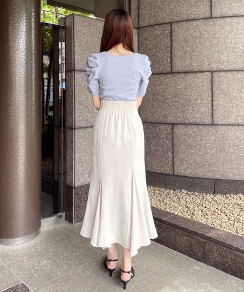 NOMAE（ノーマエ）の「フリルレイヤードトップス（Tシャツ/カットソー・レディース・ブルー系その他/ブラック/ピンク系その他/グレー・FREE）」の19枚目の写真