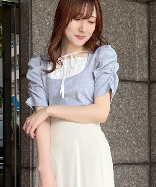 NOMAE（ノーマエ）の「フリルレイヤードトップス（Tシャツ/カットソー