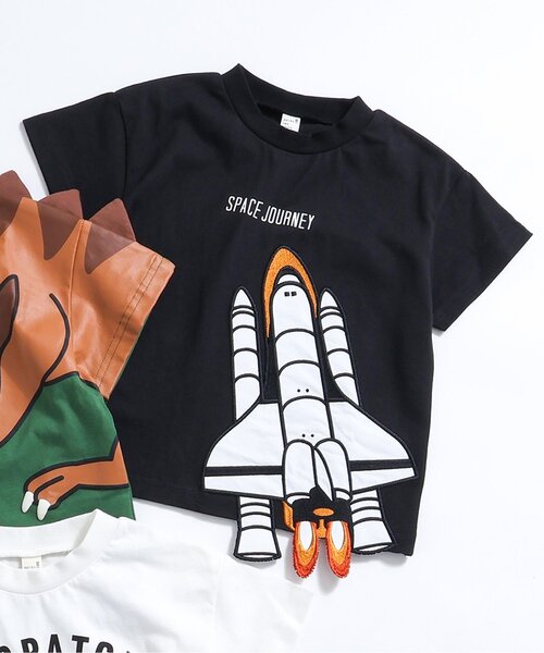 セール】3色3柄立体モチーフTシャツ（Tシャツ/カットソー