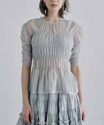 SORIN | Sheer Tricot Shirring T-shirt(Tシャツ/カットソー)