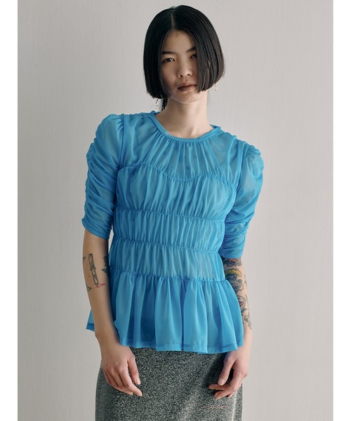 専用になります SORlN ソリン カットソー SORIN（ソリン ）の「Sheer Tricot Shirring T-shirt（Tシャツ