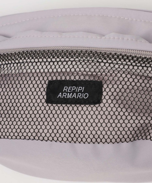 repipi armario(レピピ アルマリオ)の「メッシュポケボディBAG(ボディバッグ/ウエストポーチ・キッズ・グレー/ブラック/ホワイト・FREE)」の11枚目の写真