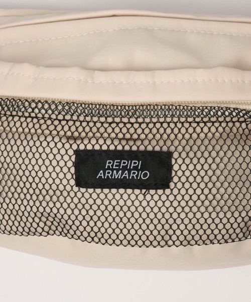 repipi armario(レピピ アルマリオ)の「メッシュポケボディBAG(ボディバッグ/ウエストポーチ・キッズ・グレー/ブラック/ホワイト・FREE)」の9枚目の写真