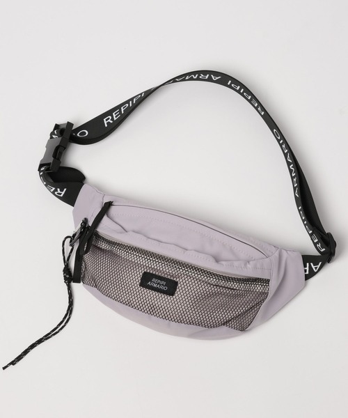 repipi armario(レピピ アルマリオ)の「メッシュポケボディBAG(ボディバッグ/ウエストポーチ・キッズ・グレー/ブラック/ホワイト・FREE)」の14枚目の写真