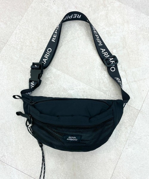 repipi armario(レピピ アルマリオ)の「メッシュポケボディBAG(ボディバッグ/ウエストポーチ・キッズ・グレー/ブラック/ホワイト・FREE)」の21枚目の写真