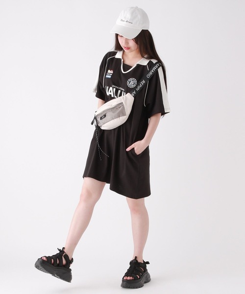 repipi armario(レピピ アルマリオ)の「メッシュポケボディBAG(ボディバッグ/ウエストポーチ・キッズ・グレー/ブラック/ホワイト・FREE)」の16枚目の写真