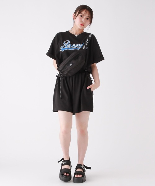 repipi armario(レピピ アルマリオ)の「メッシュポケボディBAG(ボディバッグ/ウエストポーチ・キッズ・グレー/ブラック/ホワイト・FREE)」の18枚目の写真