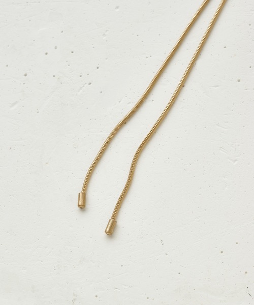 GOLDY(ゴールディ)の「ループ タイイング メタル ネックレス(ネックレス・レディース・ゴールド/シルバー系その他/ゴールド系その他/シルバー・FREE)」の8枚目の写真